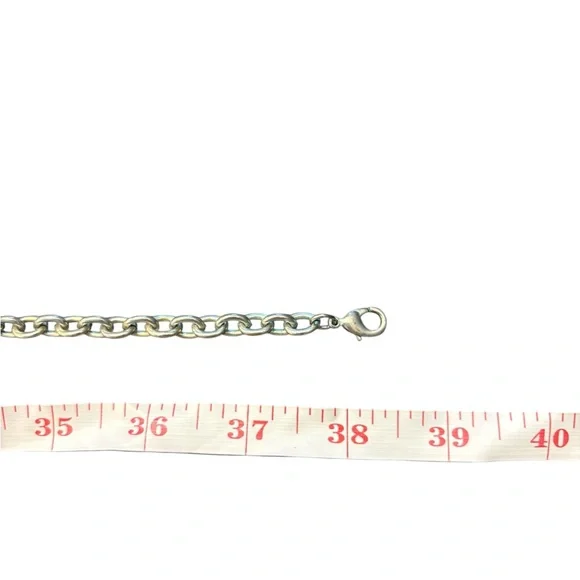 Express Silver Tone Waist Belt Adjustable To 38” MED Double Circles Boho Western - Picture 11 of 15